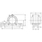 Ami Bearings SINGLE ROW BALL BEARING - 25MM WIDE SET SCREW PILLOW BLOCK OPN/CLS CI COVERS CUCP205CE - alternate 2